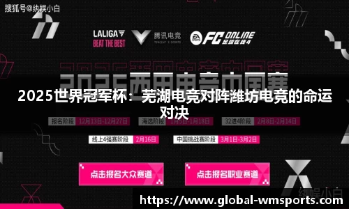 2025世界冠军杯：芜湖电竞对阵潍坊电竞的命运对决